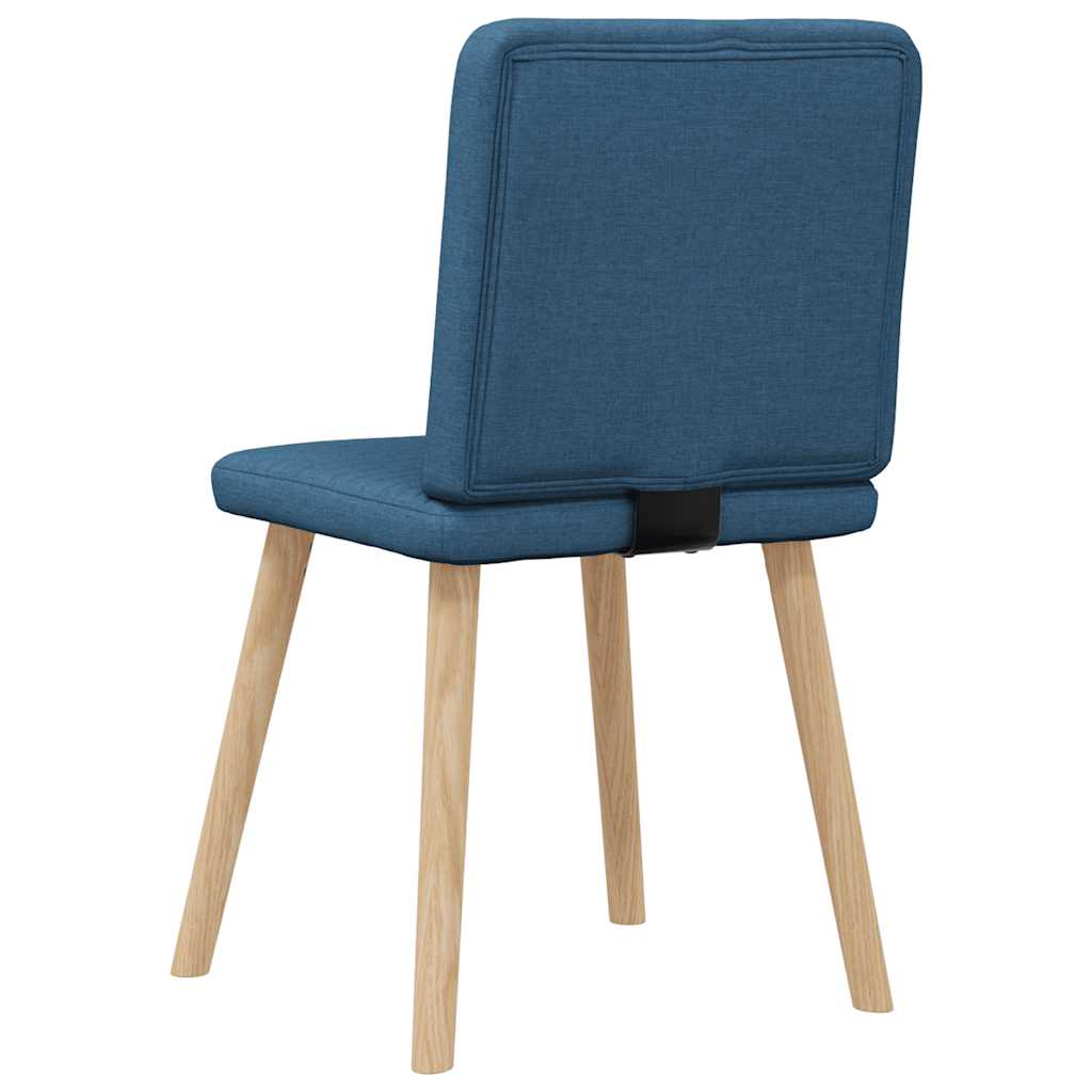 Sedie da Pranzo 4 pz Blu in Tessuto | homemem39