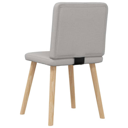 Sedie da Pranzo 4 pz Grigio Nuvola in Tessuto