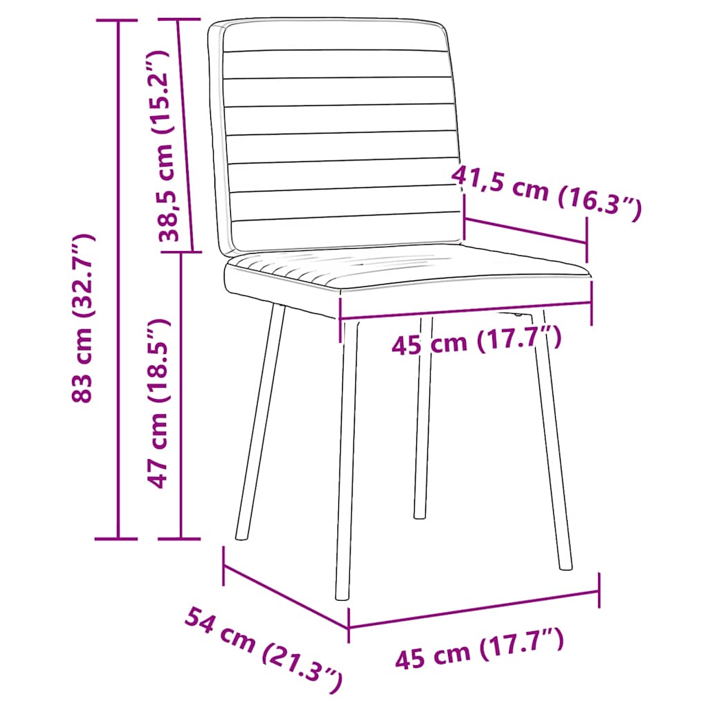 Sedie da Pranzo 4 pz Gialle in Velluto