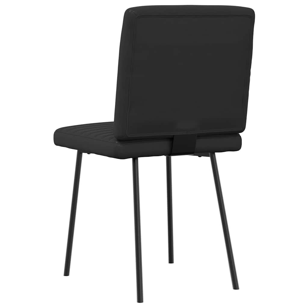 Sedie da Pranzo 4 pz Nere in Similpelle | homemem39