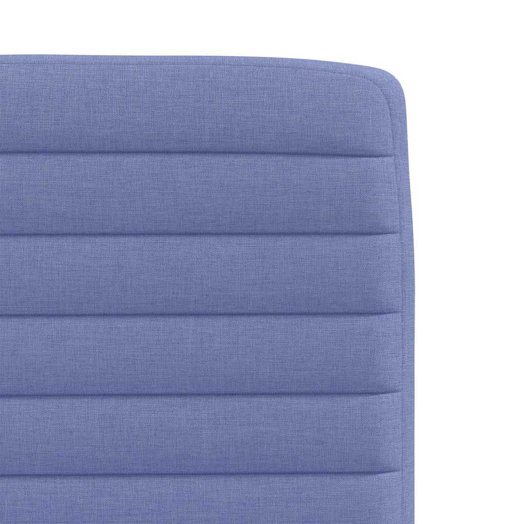 Sedie da Pranzo 4 pz Blu Jeans in Tessuto