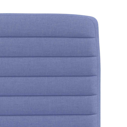 Sedie da Pranzo 4 pz Blu Jeans in Tessuto