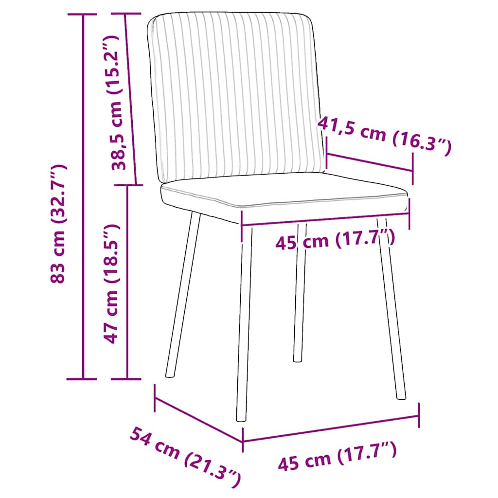 Sedie da Pranzo 4 pz Grigio Chiaro in Velluto