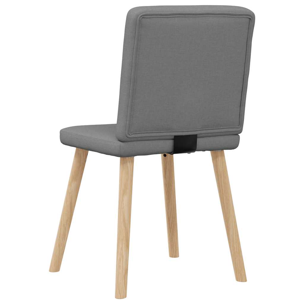 Sedie da Pranzo 4 pz Grigio Scuro in Tessuto | homemem39