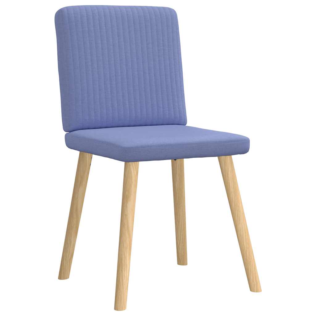 Sedie da Pranzo 4 pz Blu Jeans in Tessuto | homemem39