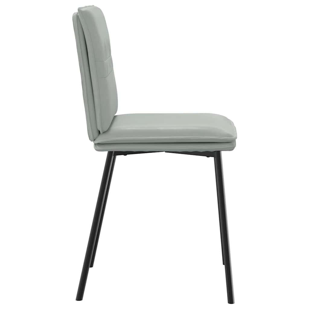 Sedie da Pranzo 4 pz Grigio Chiaro in Velluto | homemem39