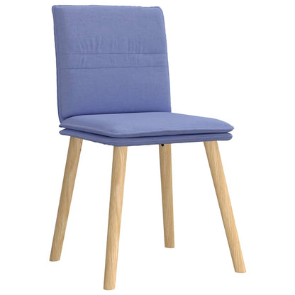 Sedie da Pranzo 4 pz Blu Jeans in Tessuto | homemem39