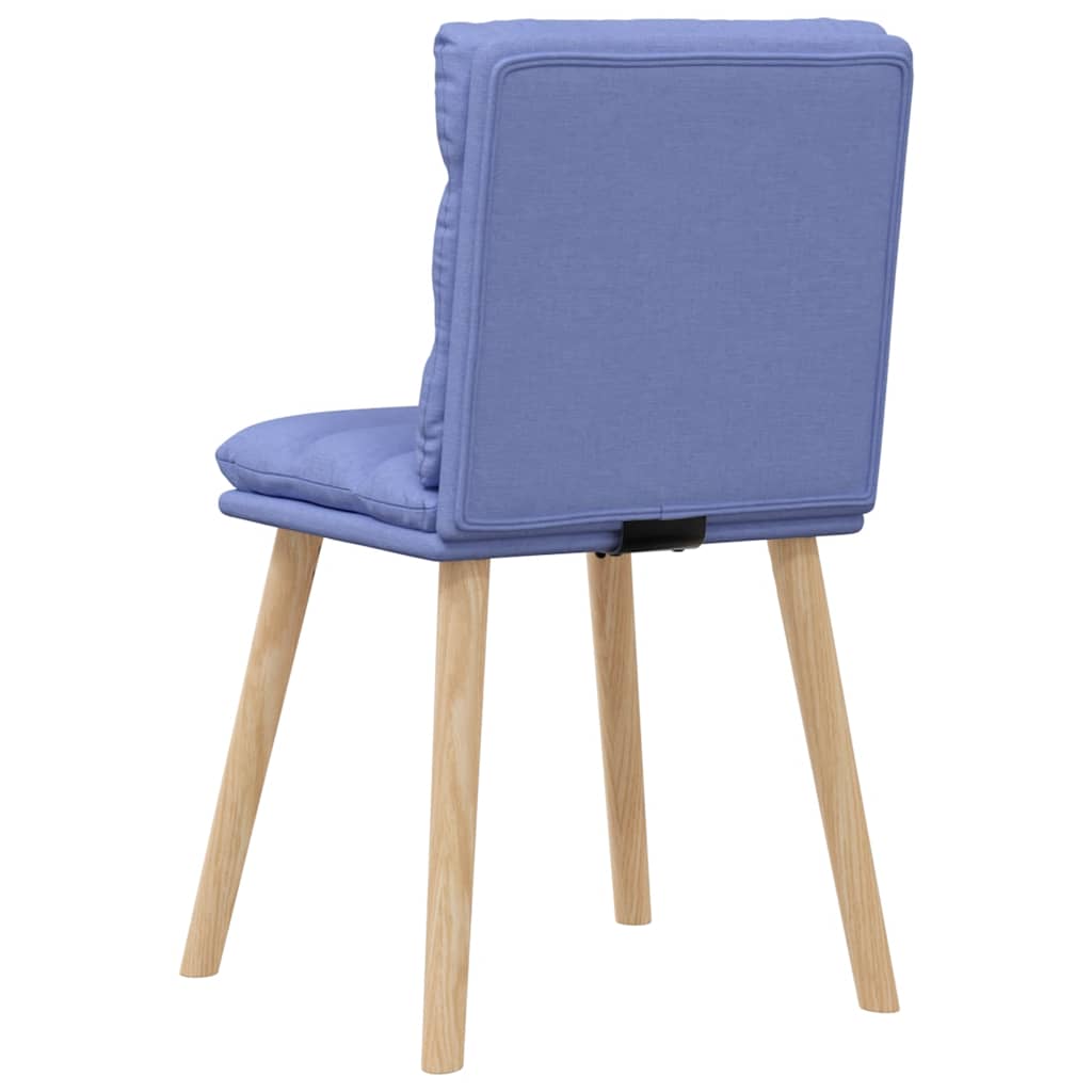 Sedie da Pranzo 4 pz Blu Jeans in Tessuto | homemem39