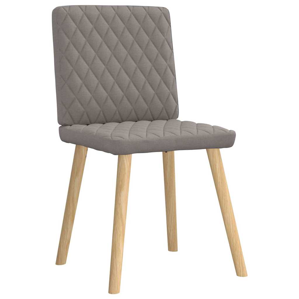 Sedie da Pranzo 6 pz Grigio Talpa in Tessuto