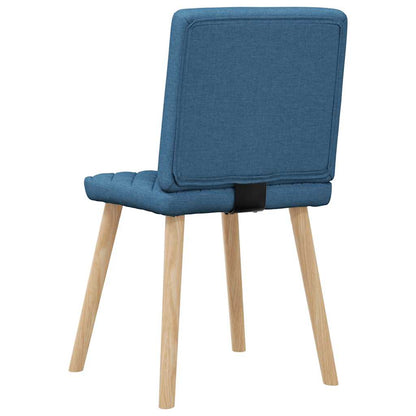 Sedie da Pranzo 6 pz Blu in Tessuto | homemem39