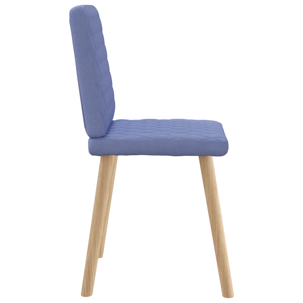 Sedie da Pranzo 6 pz Blu Jeans in Tessuto