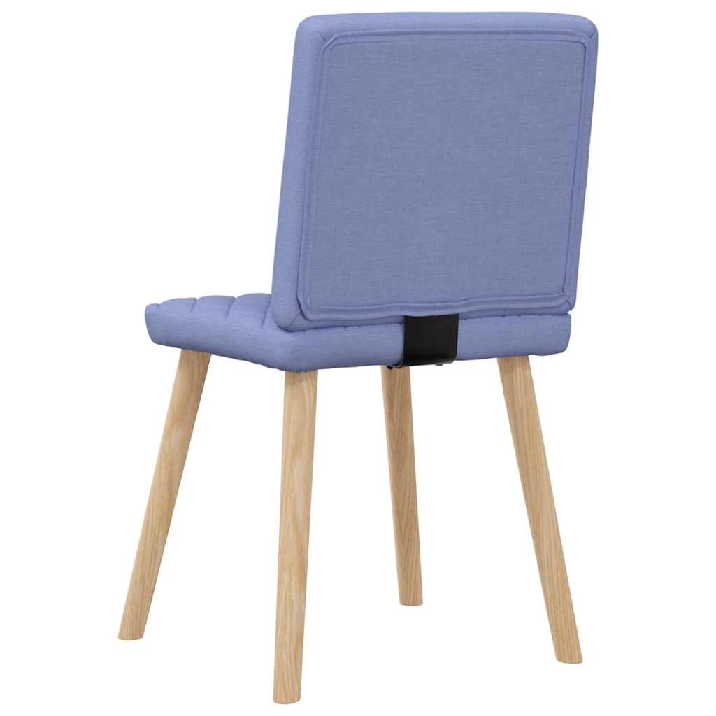 Sedie da Pranzo 6 pz Blu Jeans in Tessuto
