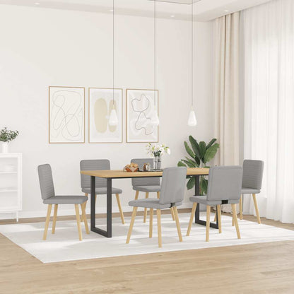 Sedie da Pranzo 6 pz Grigio Nuvola in Tessuto | homemem39