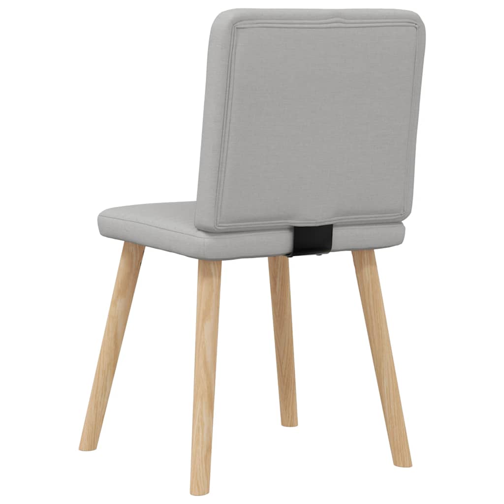Sedie da Pranzo 6 pz Grigio Nuvola in Tessuto