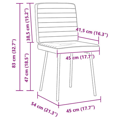 Sedie da Pranzo 6 pz Gialle in Velluto