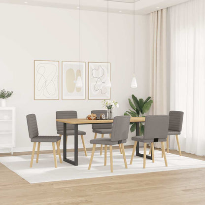 Sedie da Pranzo 6 pz Grigio Talpa in Tessuto | homemem39