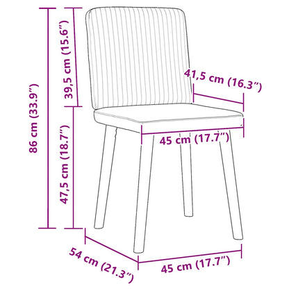 Sedie da Pranzo 6 pz Grigio Talpa in Tessuto