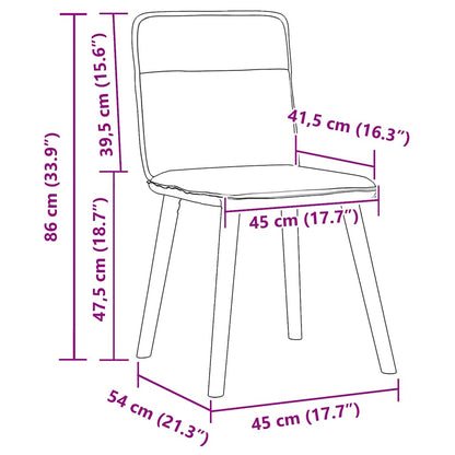 Sedie da Pranzo 6 pz in Lino