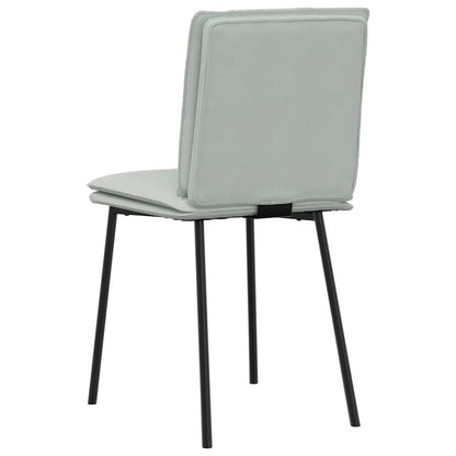 Sedie da Pranzo 6 pz Grigio Chiaro in Velluto | homemem39