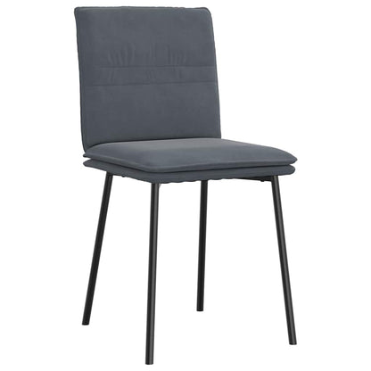 Sedie da Pranzo 6 pz Grigio Scuro in Velluto | homemem39