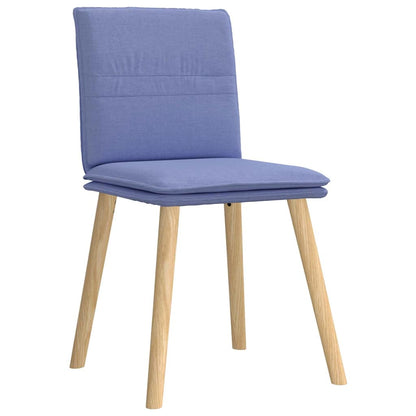 Sedie da Pranzo 6 pz Blu Jeans in Tessuto | homemem39