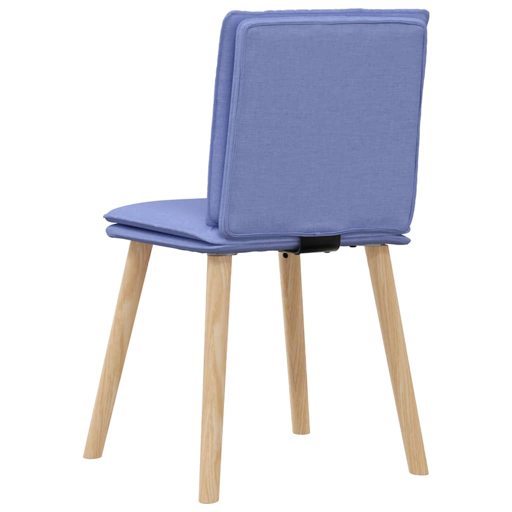 Sedie da Pranzo 6 pz Blu Jeans in Tessuto | homemem39