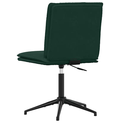 Sedie da Pranzo 4 pz Verde Scuro in Velluto | homemem39
