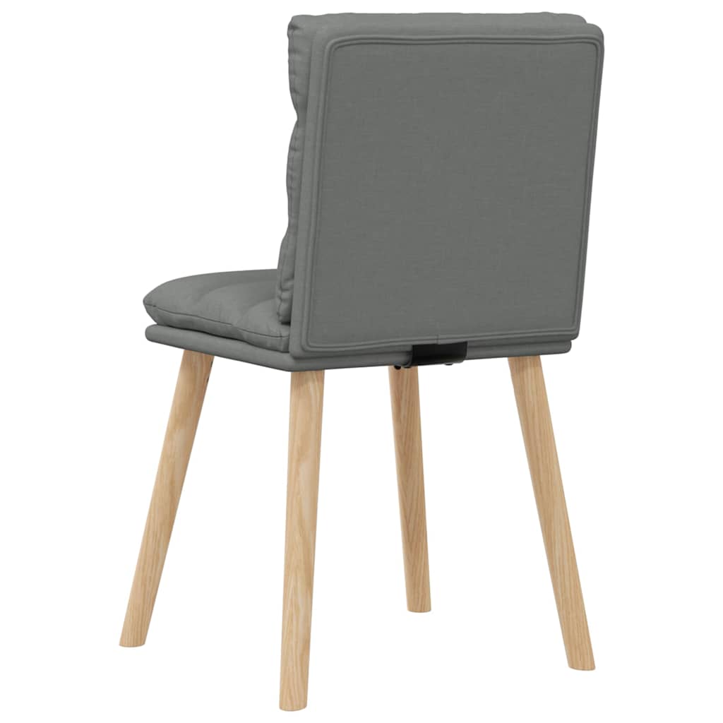 Sedie da Pranzo 6 pz Grigio Scuro in Tessuto | homemem39