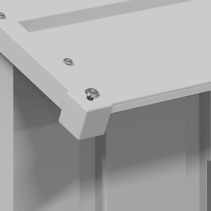 Casetta per Cani con Tetto 83x130x85 cm Acciaio Zincato - homemem39