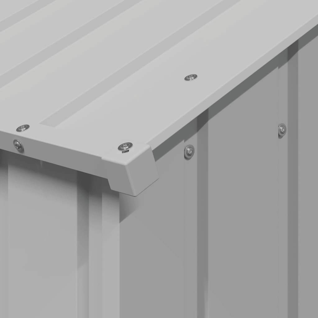 Casetta per Cani con Tetto 113x153x101 cm Acciaio Zincato - homemem39