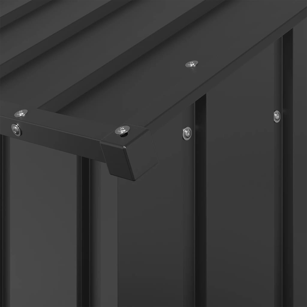 Casetta per Cani con Tetto 114x202x101 cm Acciaio Zincato - homemem39