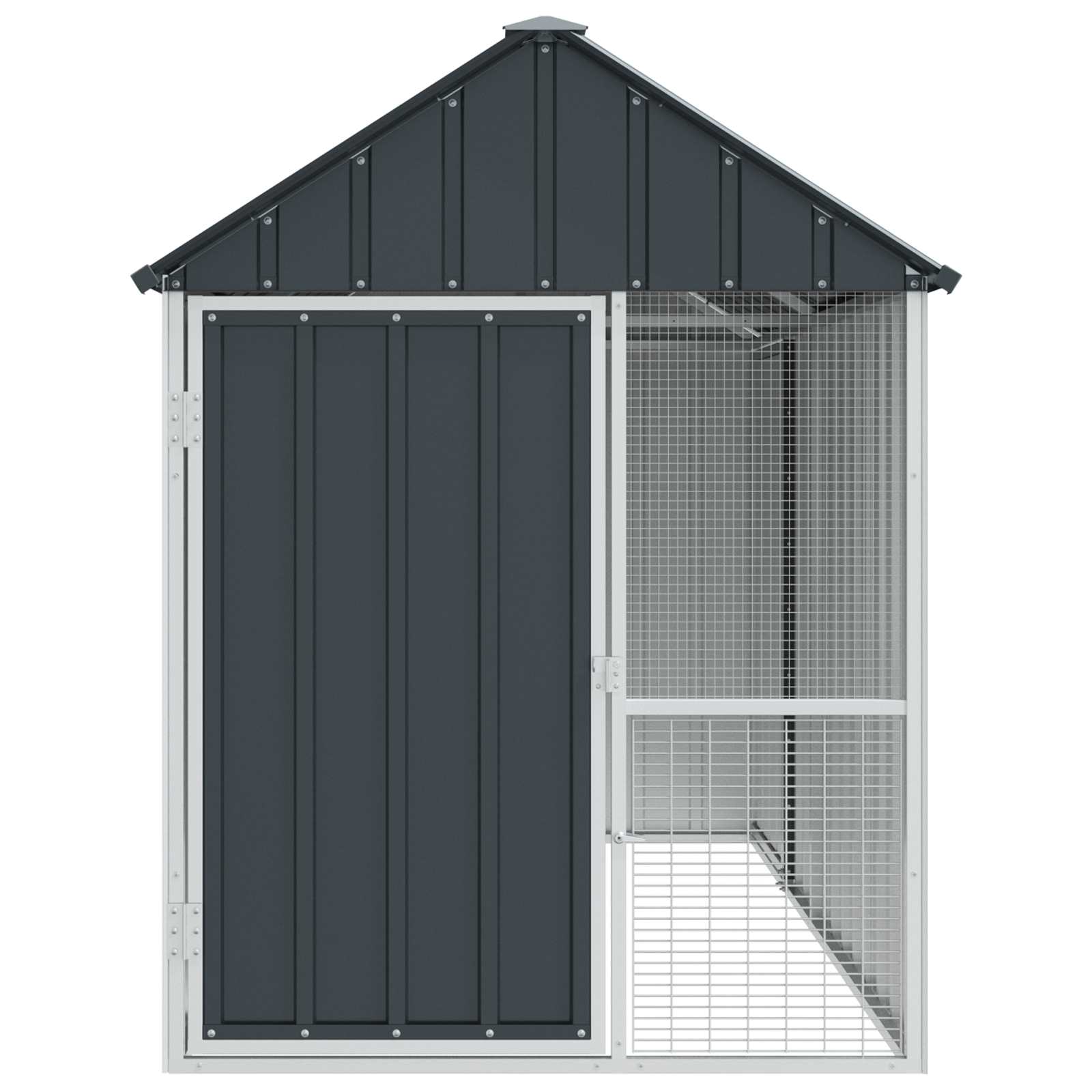 Gabbia per uccelli Antracite 215 x 112 x 141 cm Acciaio zincato | homemem39