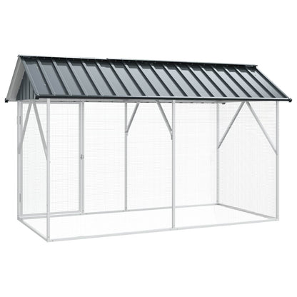 Gabbia per uccelli Antracite 227 x 112 x 141 cm Acciaio zincato | homemem39