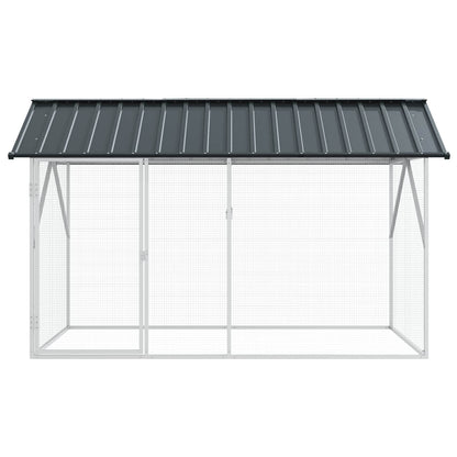 Gabbia per uccelli Antracite 227 x 112 x 141 cm Acciaio zincato | homemem39