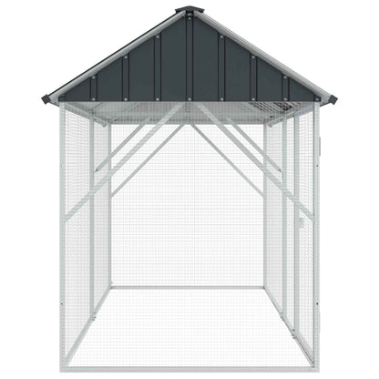 Gabbia per uccelli Antracite 227 x 112 x 141 cm Acciaio zincato | homemem39