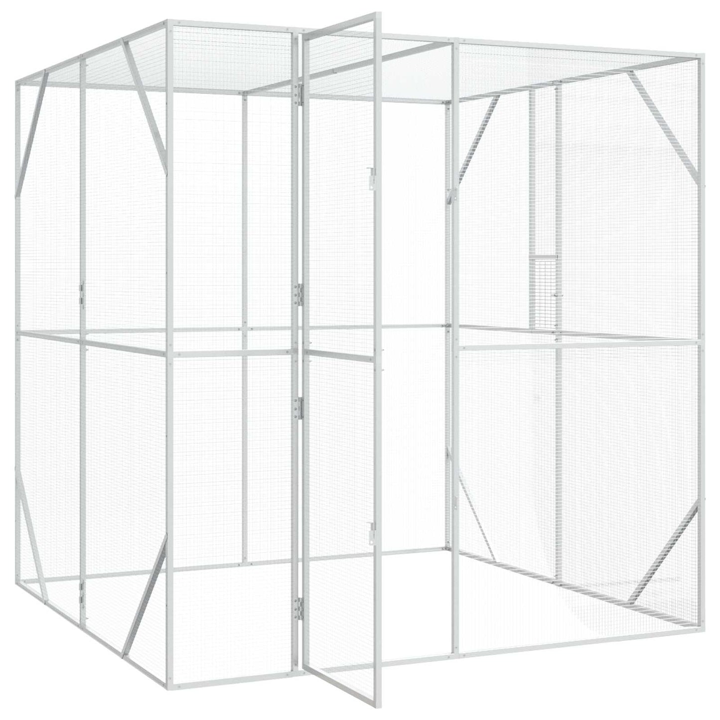 Gabbia per uccelli Antracite 209 x 202 x 214 cm Acciaio zincato | homemem39