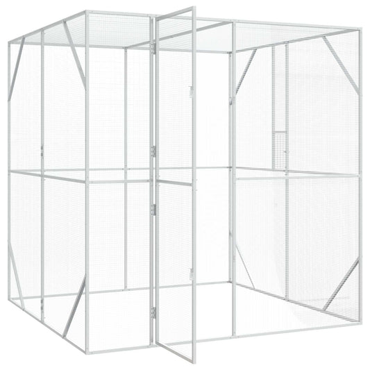 Gabbia per uccelli Antracite 209 x 202 x 214 cm Acciaio zincato
