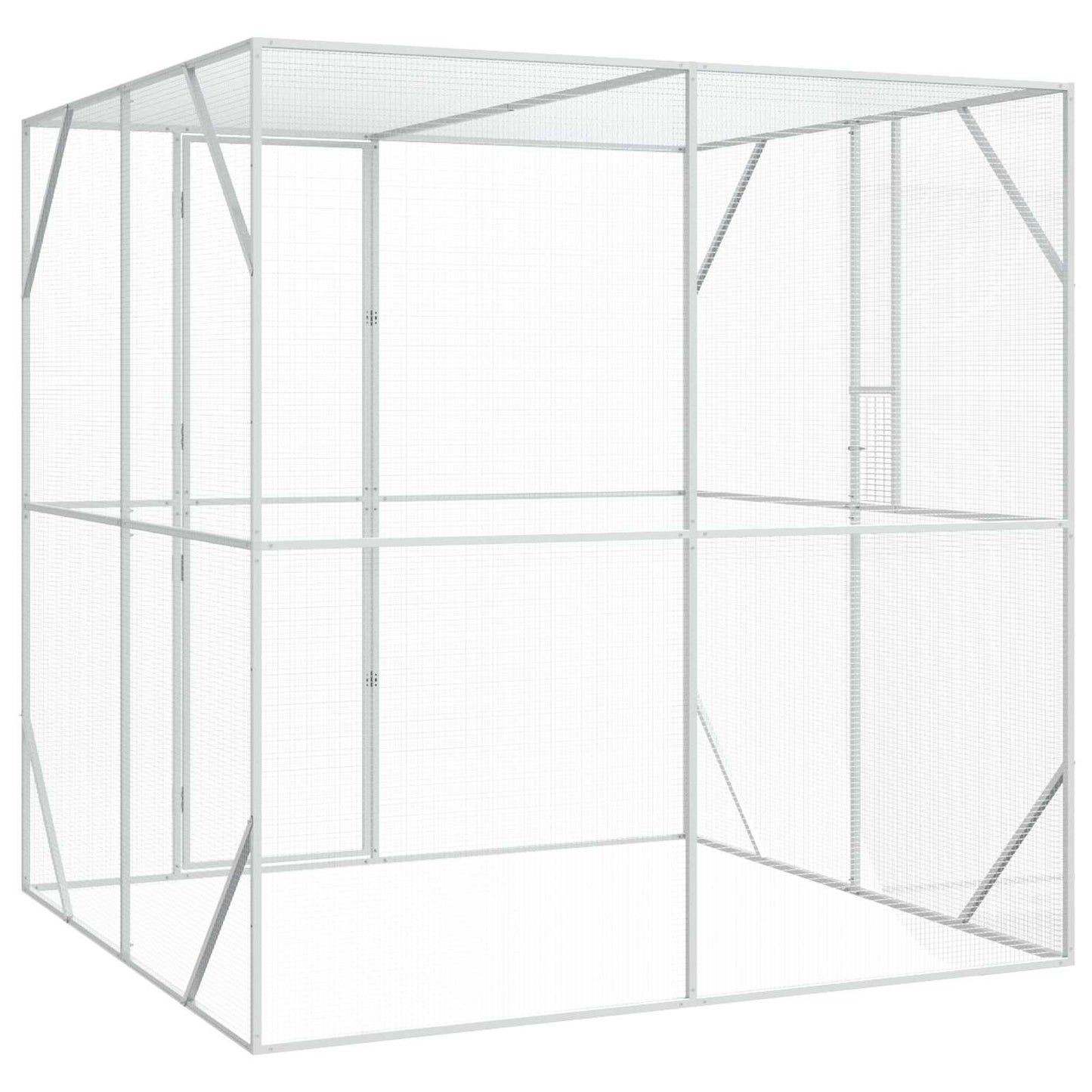 Gabbia per uccelli Antracite 209 x 202 x 214 cm Acciaio zincato | homemem39