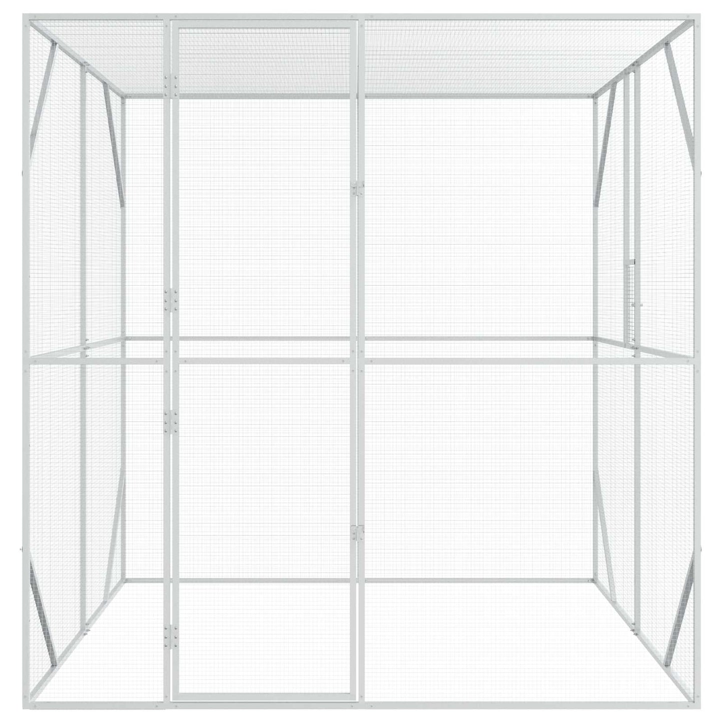Gabbia per uccelli Antracite 209 x 202 x 214 cm Acciaio zincato | homemem39