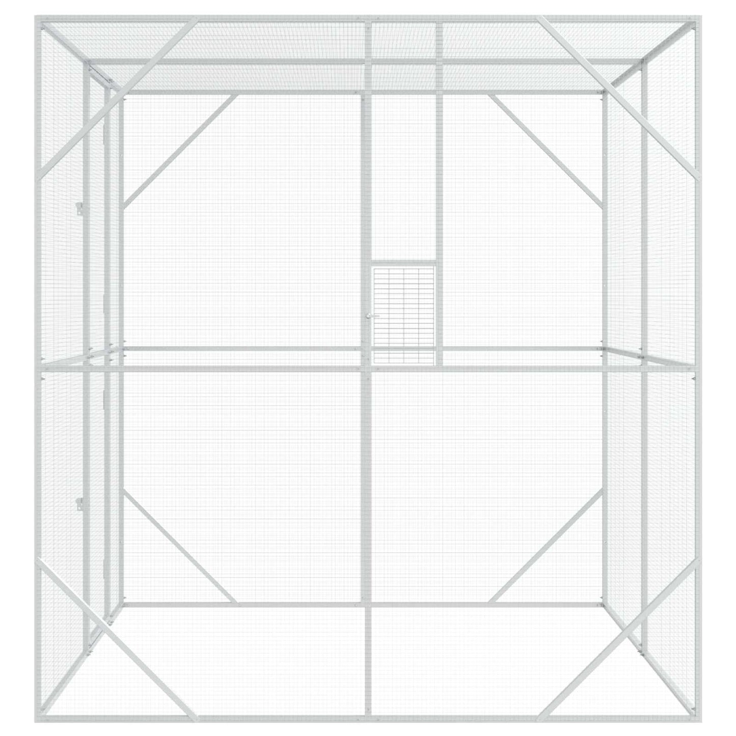 Gabbia per uccelli Antracite 209 x 202 x 214 cm Acciaio zincato | homemem39