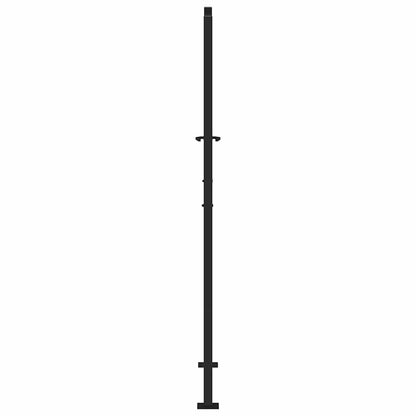 Cancello da giardino nero 100x175 cm in acciaio con design a foglia | homemem39