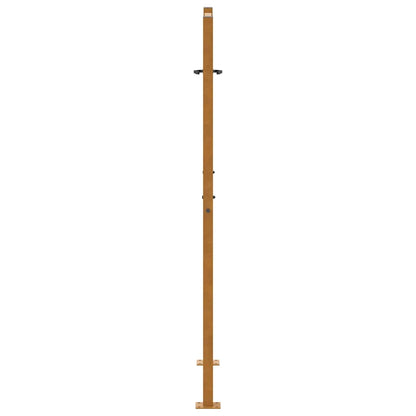 Cancello da giardino 100x150 cm in acciaio corten con design a foglia | homemem39