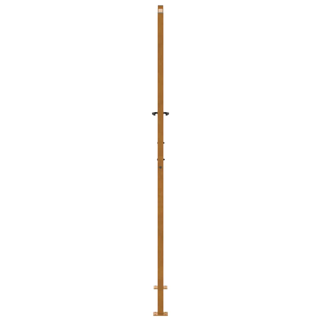 Cancello da giardino 100x200 cm in acciaio corten con design a foglia | homemem39