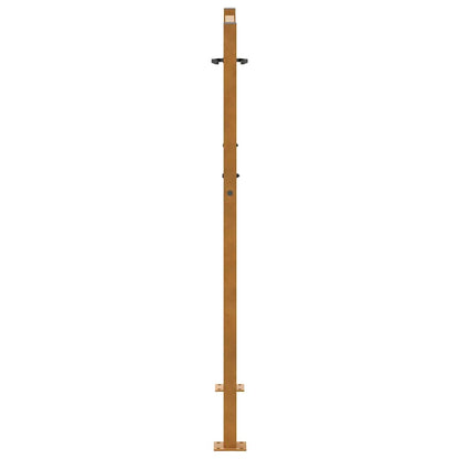 Cancello da giardino 100x125 cm in acciaio corten design ondulato | homemem39