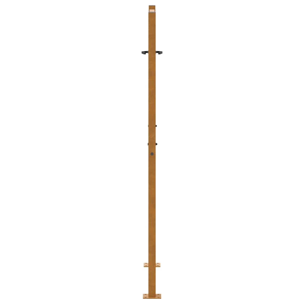 Cancello da giardino 100x150 cm in acciaio corten design ondulato | homemem39