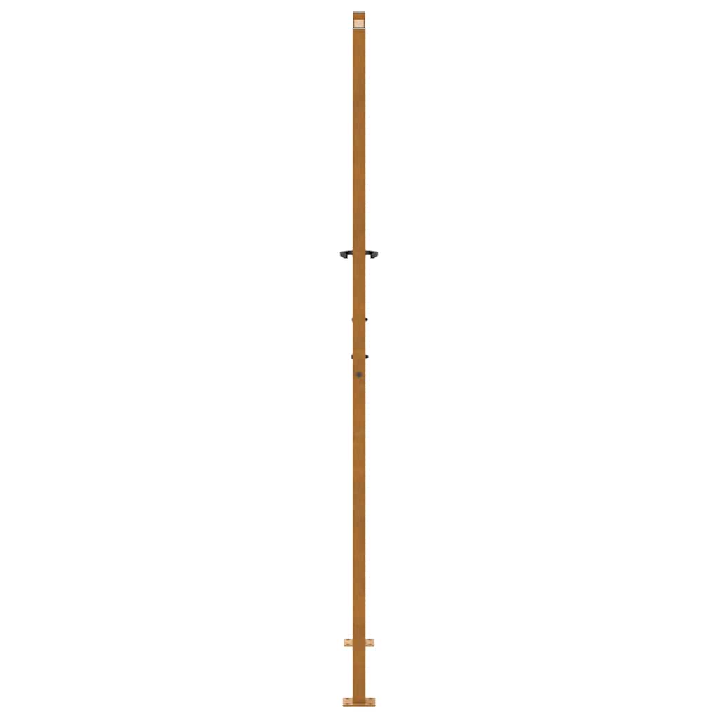 Cancello da giardino 100x200 cm in acciaio corten design ondulato | homemem39