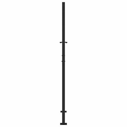 Cancello da giardino nero 100x175 cm in acciaio con design a traliccio | homemem39