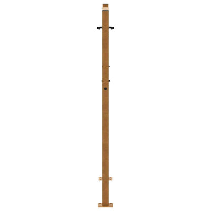 Cancello da giardino 100x125 cm in acciaio corten con design a traccia | homemem39