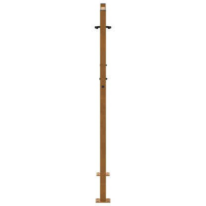Cancello da giardino 100x125 cm in acciaio corten con design a fiamma | homemem39