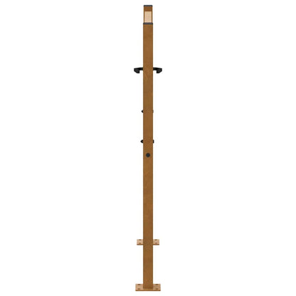 Cancello da giardino 100x100 cm in acciaio corten con design a croce | homemem39